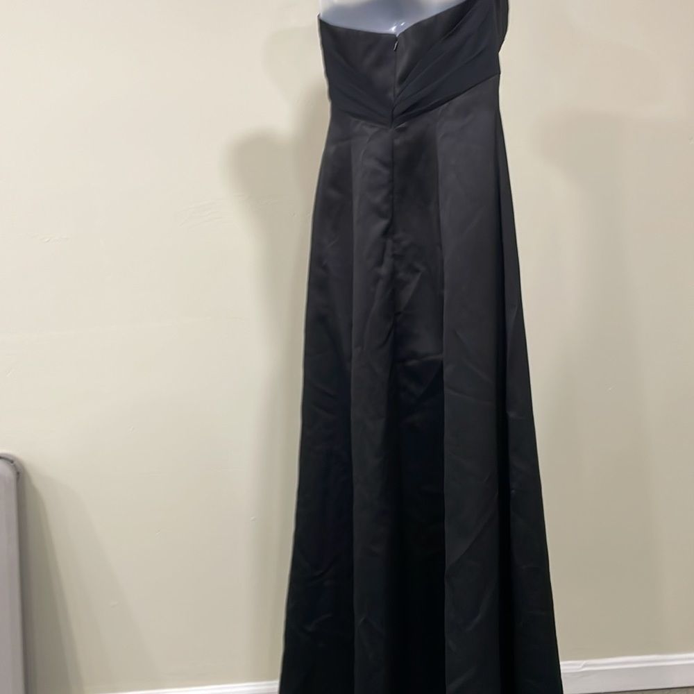 🕶️ NWOT David’s Bridal Prom Semi Formal Black Gown. Size 4 S Small - Picture 10 of 15